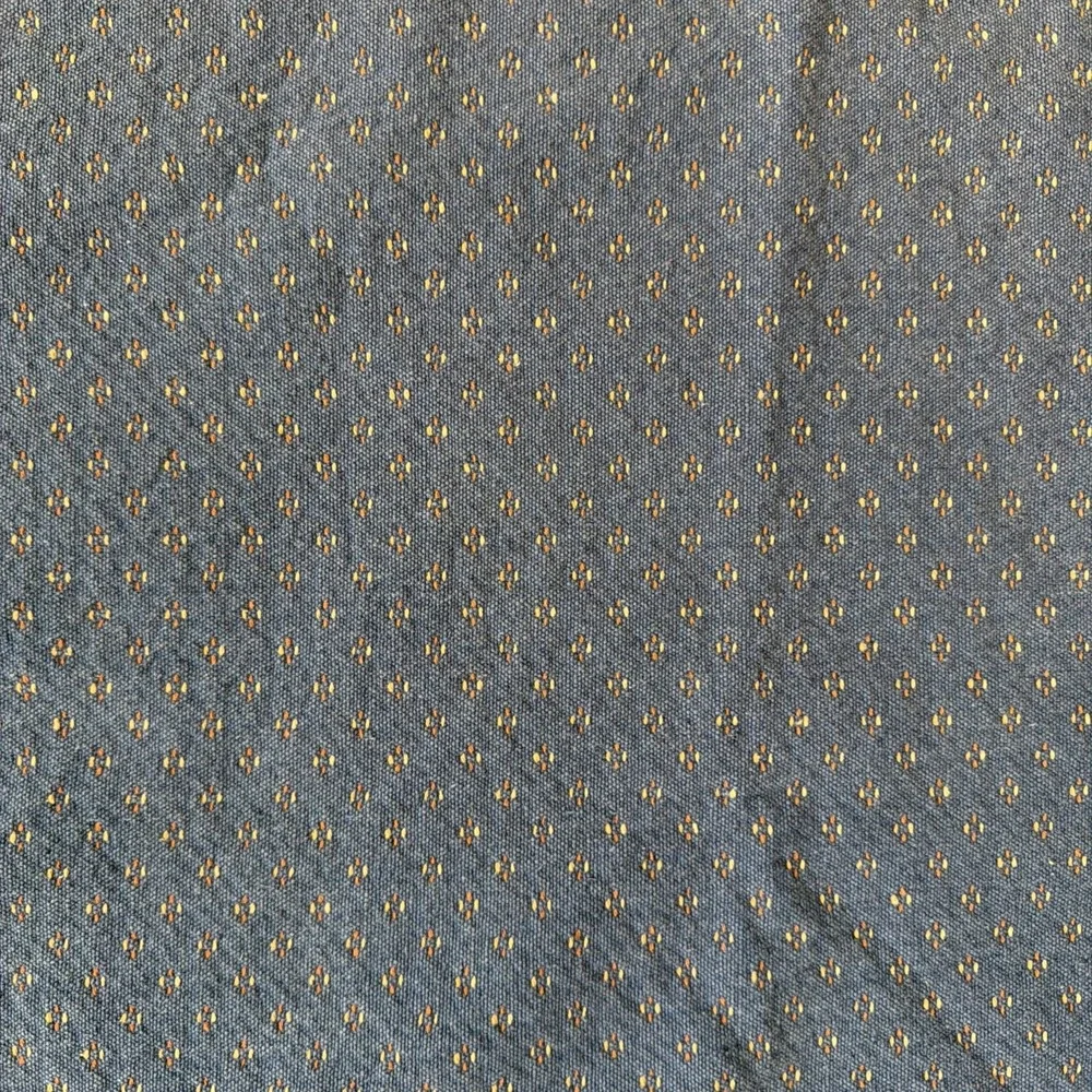 Vtg Country Blue Small Tablecloth 53x42
